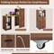 Costway Extendable Computer Desk Reversible Home Office Desk Study Writing Desk Natural/Brown